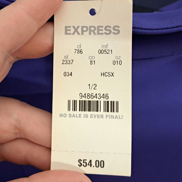 Express Y2K Deadstock Halter Mini Dress size 1/2 NWT - Picture 6 of 7